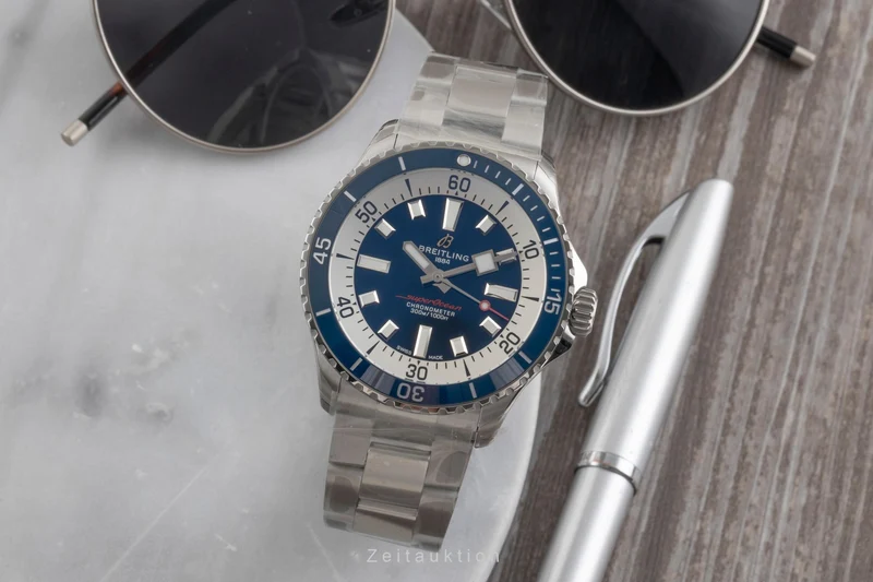 Breitling Superocean steel automatic men's watch A17375E71C1A1 LP: 5650EUR [2601338]