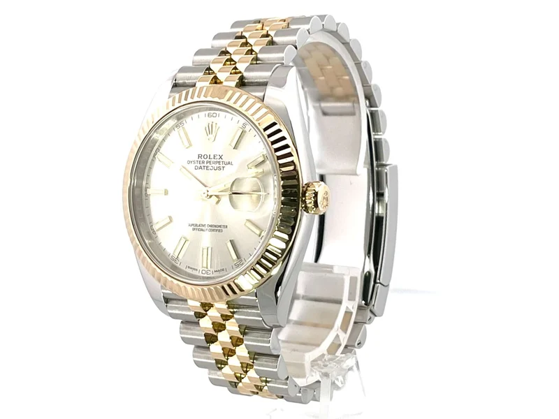 Rolex Datejust 41 Edelstahl Gelbgold 126333 Silber Jubile-Band aus 2018