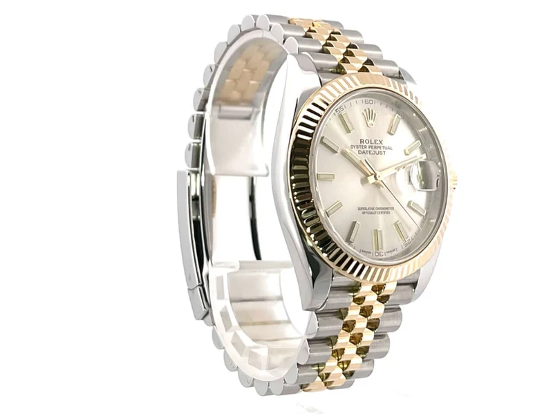 Rolex Datejust 41 Edelstahl Gelbgold 126333 Silber Jubile-Band aus 2018