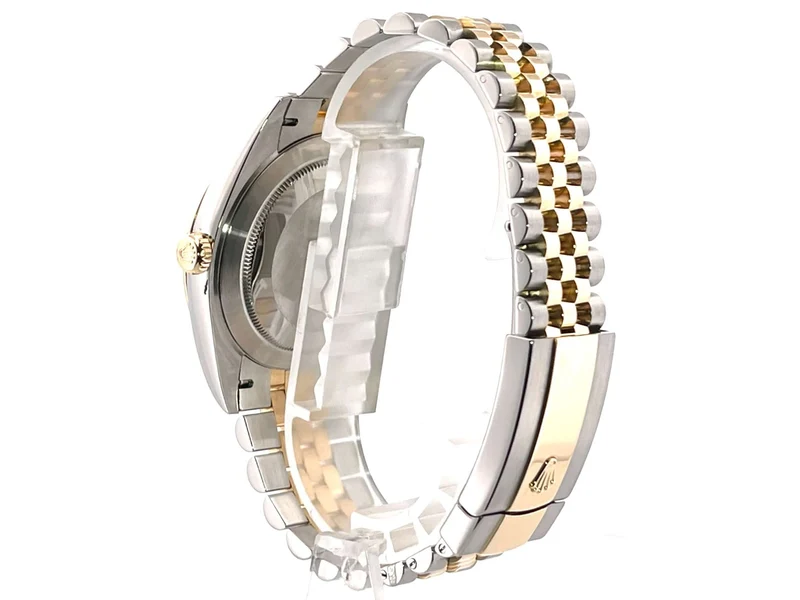 Rolex Datejust 41 Edelstahl Gelbgold 126333 Schwarz DIA Jubile-Band