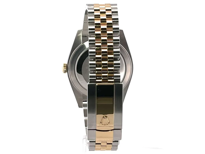 Rolex Datejust 41 Edelstahl Gelbgold 126333 Schwarz DIA Jubile-Band