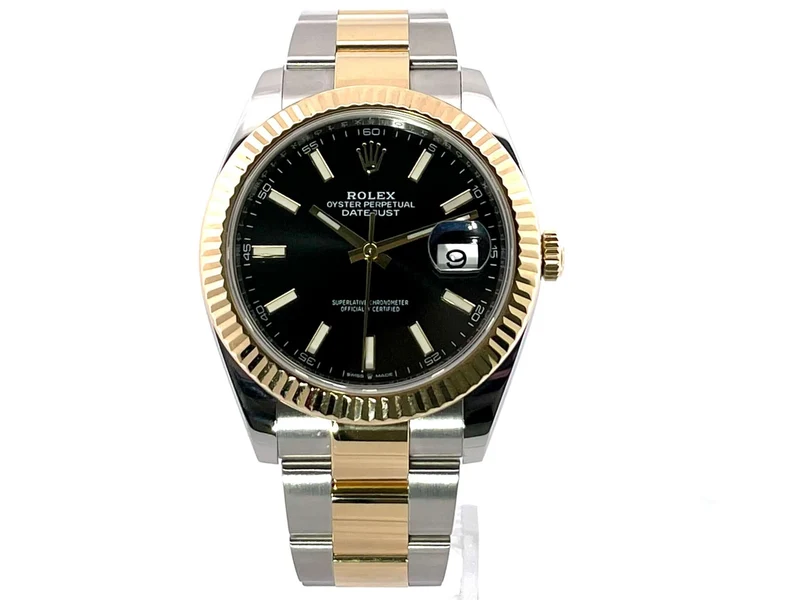 Rolex Datejust 41 Edelstahl Gelbgold 126333 Schwarz 2020