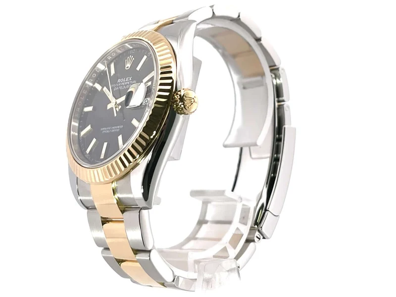 Rolex Datejust 41 Edelstahl Gelbgold 126333 Schwarz 2020