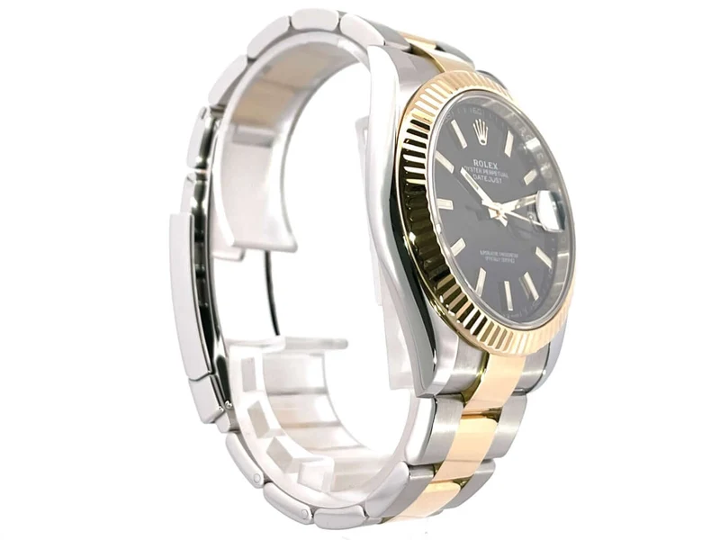 Rolex Datejust 41 Edelstahl Gelbgold 126333 Schwarz 2020
