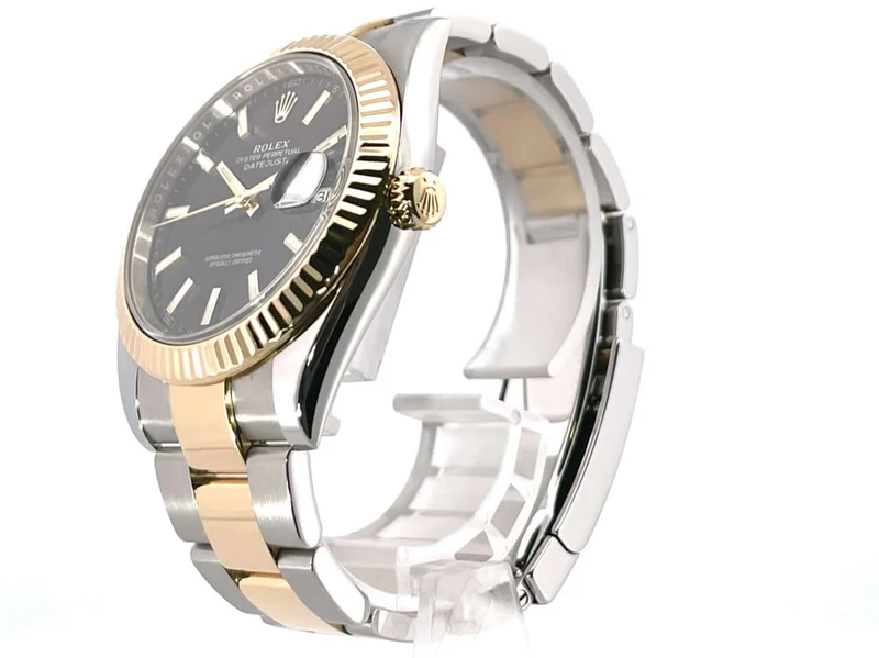 Rolex Datejust 41 Edelstahl Gelbgold 126333 Schwarz 2019 LC100