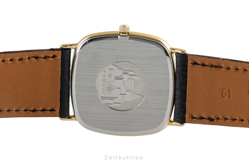 Omega De Ville gilt-brass quartz men's watch 195.0077 Vintage [2600140]