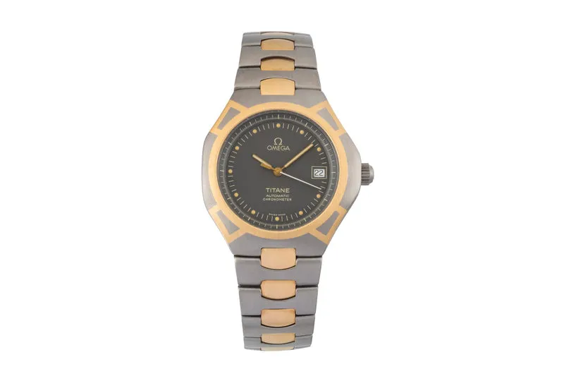 Omega Seamaster titanium / gold automatic men's watch 368.0885 Vintage [2600436]
