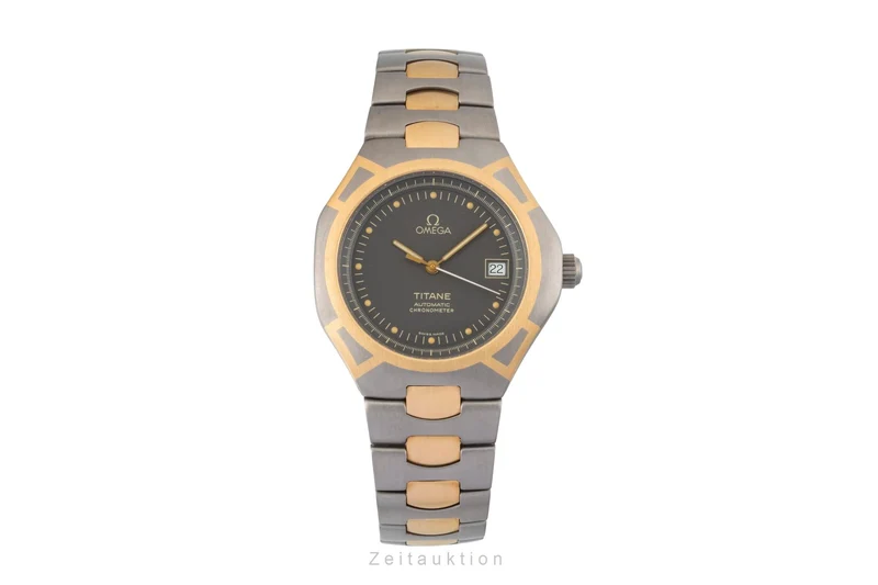 Omega Seamaster titanium / gold automatic men's watch 368.0885 Vintage [2600436]