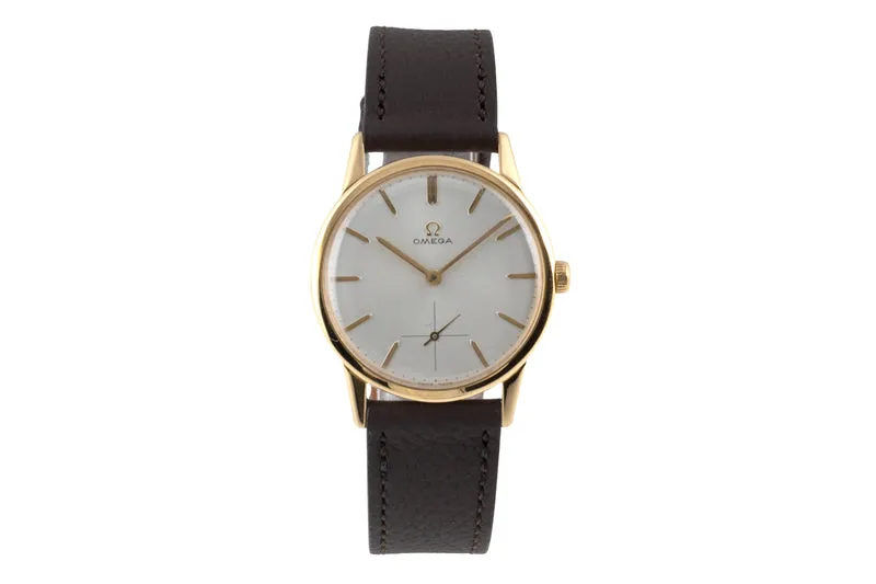 Omega gilt-brass manual winding men's watch 121.001-63 Vintage [2600318]