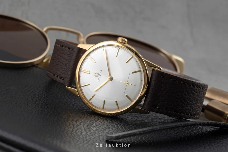 Omega gilt-brass manual winding men's watch 121.001-63 Vintage [2600318]