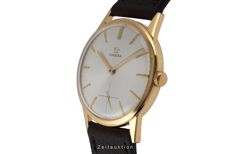 Omega gilt-brass manual winding men's watch 121.001-63 Vintage [2600318]