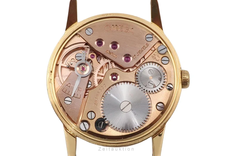Omega gilt-brass manual winding men's watch 121.001-63 Vintage [2600318]
