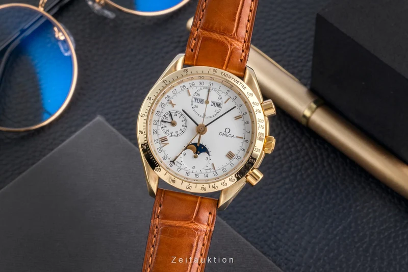 Omega Speedmaster chronograph 18 ct gold automatic men's watch 3131.20 [2600252]