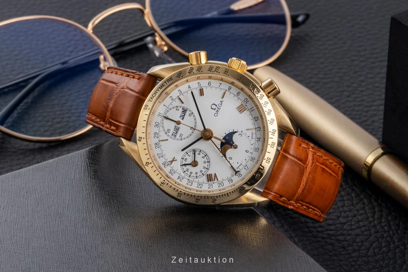 Omega Speedmaster chronograph 18 ct gold automatic men's watch 3131.20 [2600252]