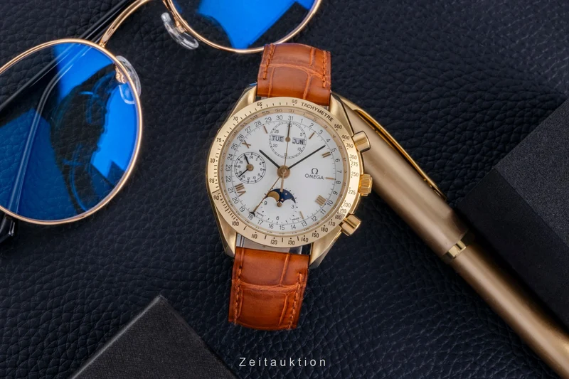 Omega Speedmaster chronograph 18 ct gold automatic men's watch 3131.20 [2600252]