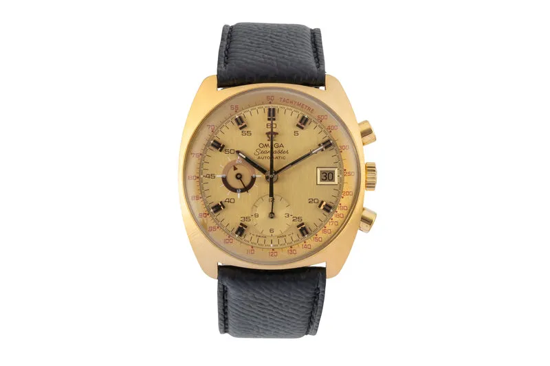Omega Seamaster chronograph gilt-brass automatic men's watch 176.007 Vintage [2600148]