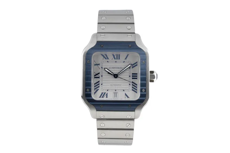 Cartier Santos steel automatic men's watch WSSA0047 [2601148]