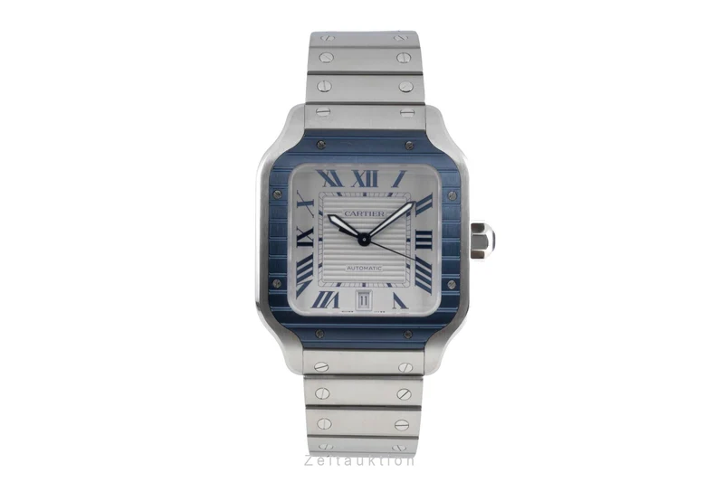 Cartier Santos steel automatic men's watch WSSA0047 [2601148]