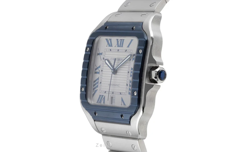 Cartier Santos steel automatic men's watch WSSA0047 [2601148]