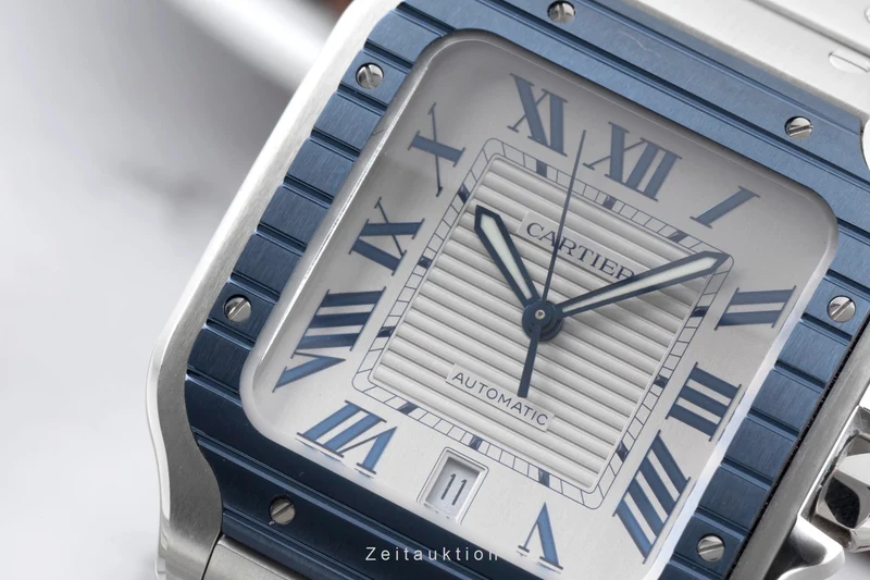Cartier Santos steel automatic men's watch WSSA0047 [2601148]