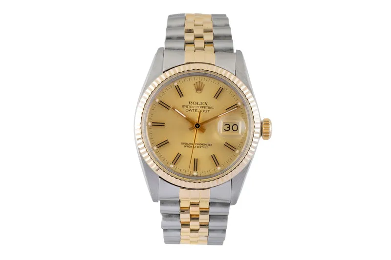 Rolex Datejust steel / gold automatic men's watch 16013 Vintage [2601116]