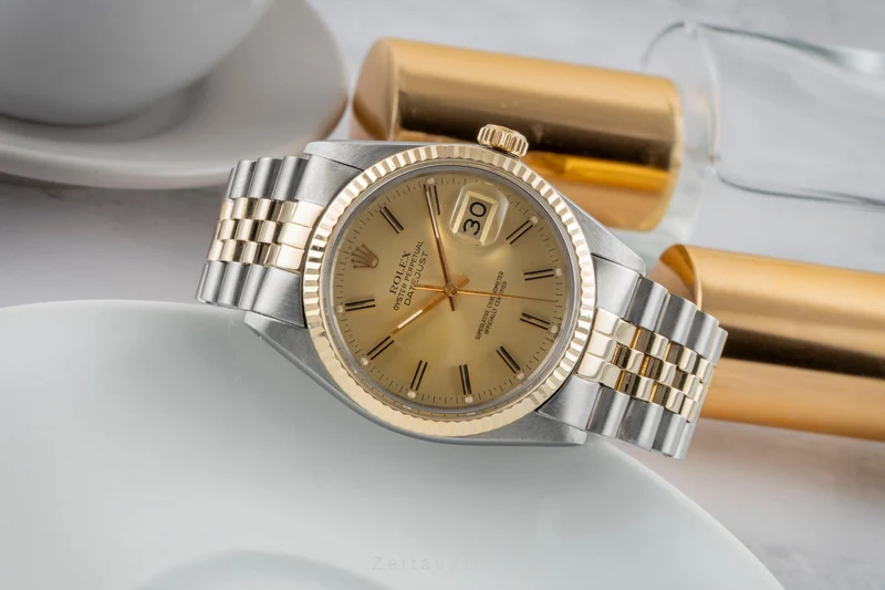Rolex Datejust steel / gold automatic men's watch 16013 Vintage [2601116]