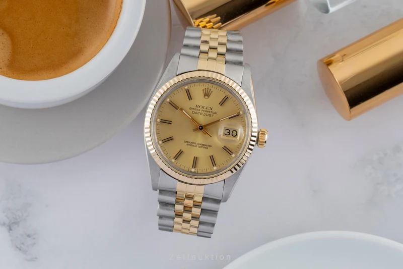 Rolex Datejust steel / gold automatic men's watch 16013 Vintage [2601116]
