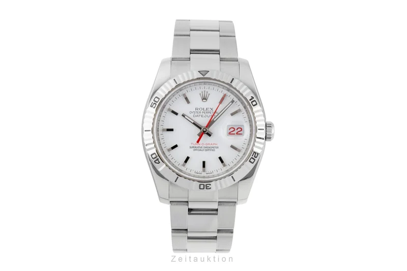 Rolex Datejust Turn-O-Graph steel / white gold automatic men's watch 116264 [2601218]