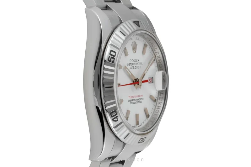 Rolex Datejust Turn-O-Graph steel / white gold automatic men's watch 116264 [2601218]