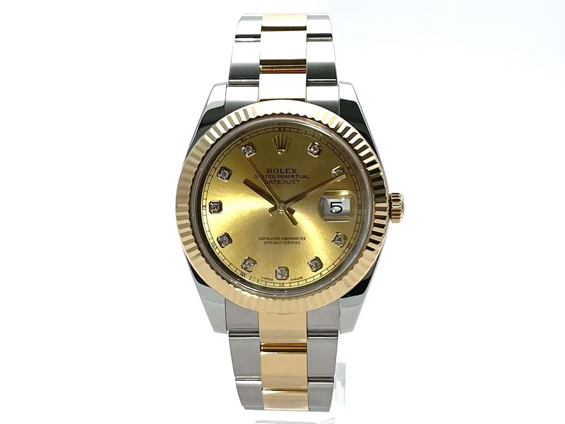 Rolex Datejust 41 126333 Champagner Diamant aus 2018