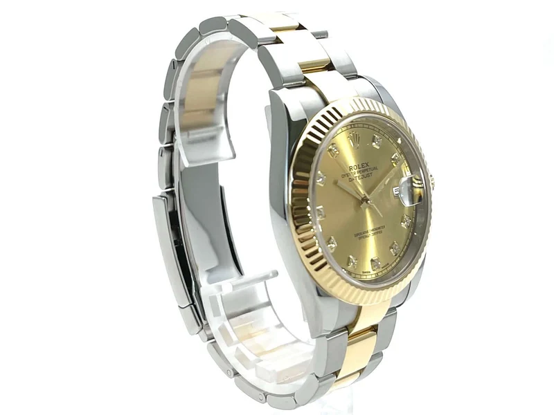 Rolex Datejust 41 126333 Champagner Diamant aus 2018