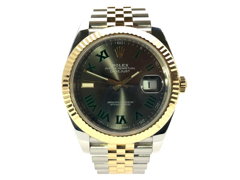 Rolex Datejust 41 Edelstahl Gelbgold 126333 Slate Jubile-Band aus 2020