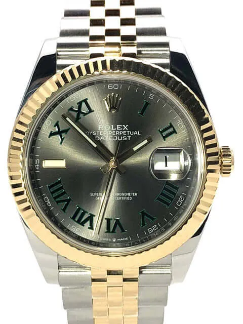 Rolex Datejust 41 Edelstahl Gelbgold 126333 Slate Jubile-Band aus 2019
