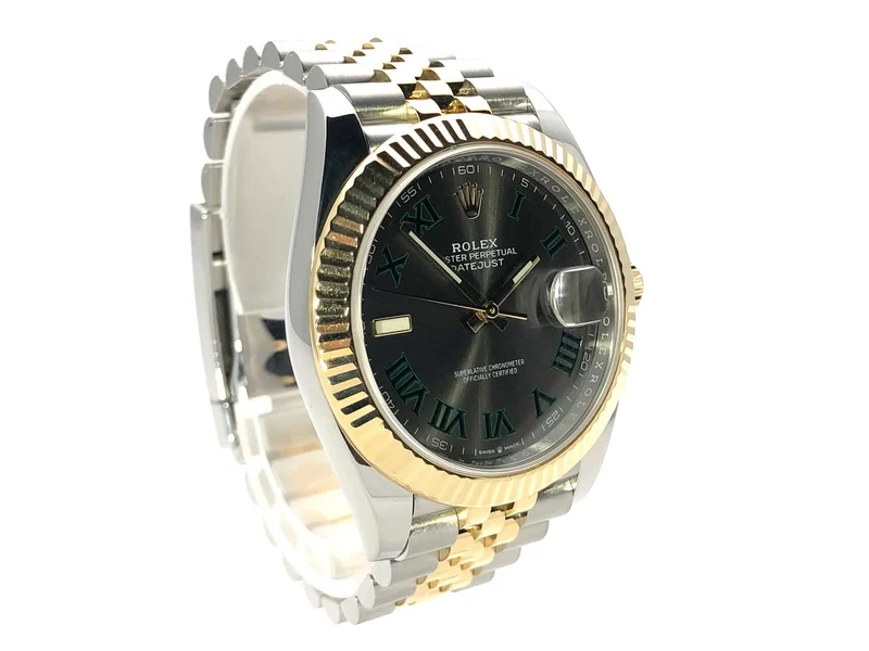 Rolex Datejust 41 Edelstahl Gelbgold 126333 Slate Jubile-Band aus 2019