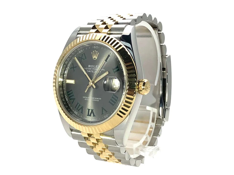 Rolex Datejust 41 Edelstahl Gelbgold 126333 Slate Jubile-Band aus 2019