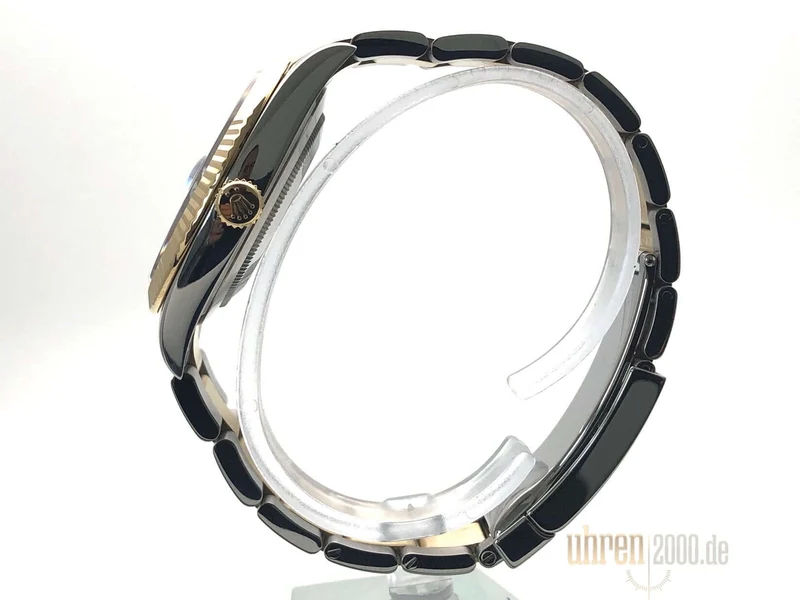 Rolex Datejust 41 Edelstahl Gelbgold 126333 Schwarz aus 2016