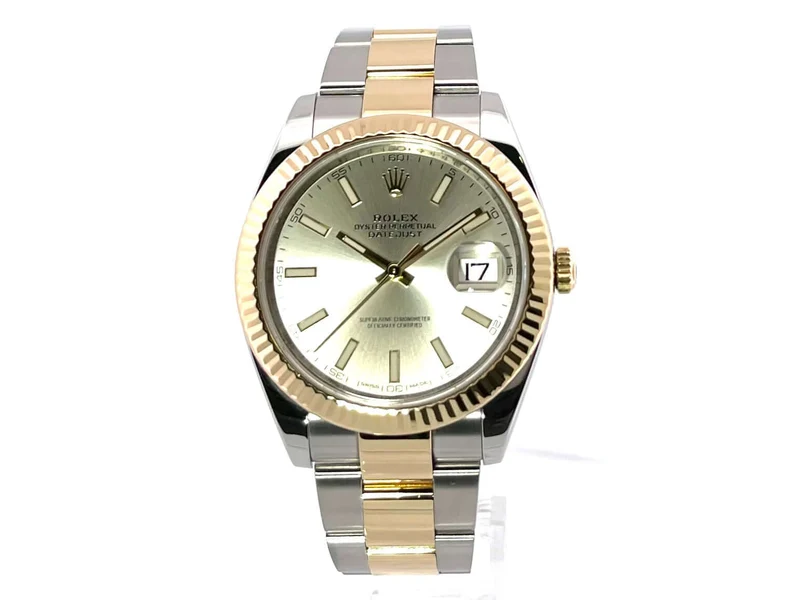 Rolex Datejust 41 Edelstahl Gelbgold 126333 Silber