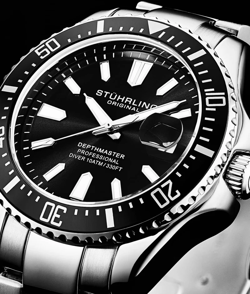 Stührling Depthmaster 3950A Quartz 42mm Diver