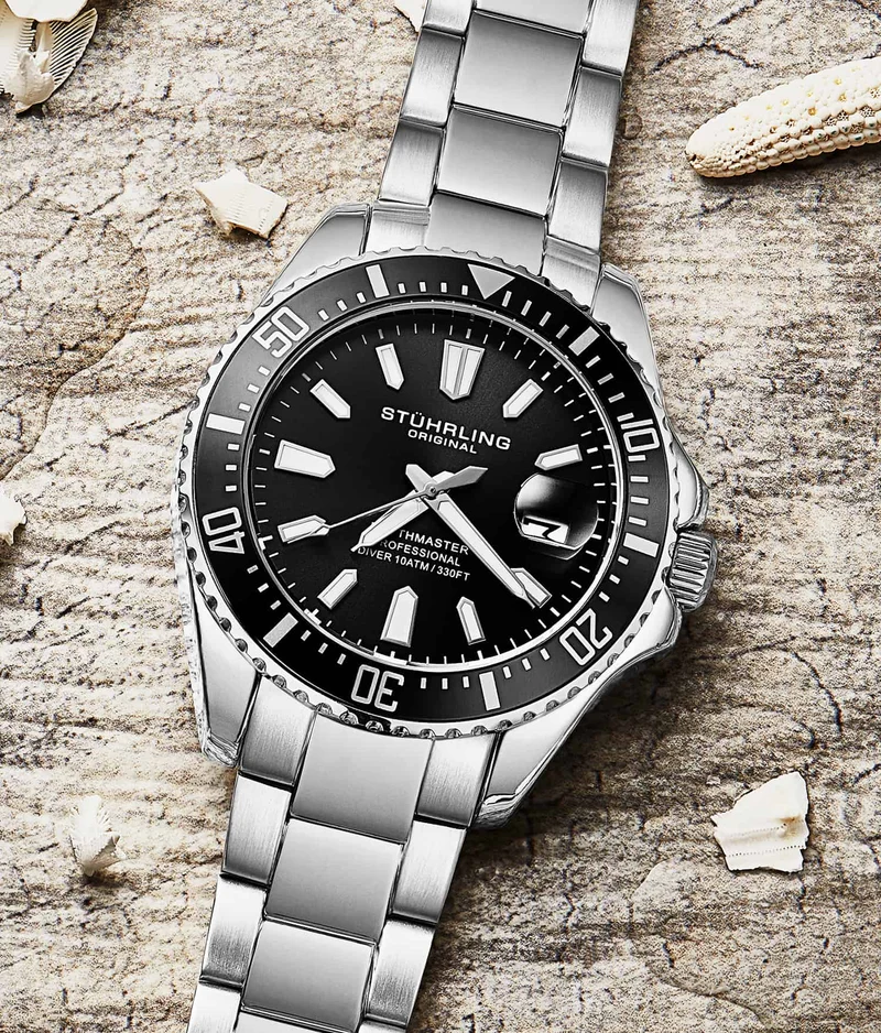 Stührling Depthmaster 3950A Quartz 42mm Diver