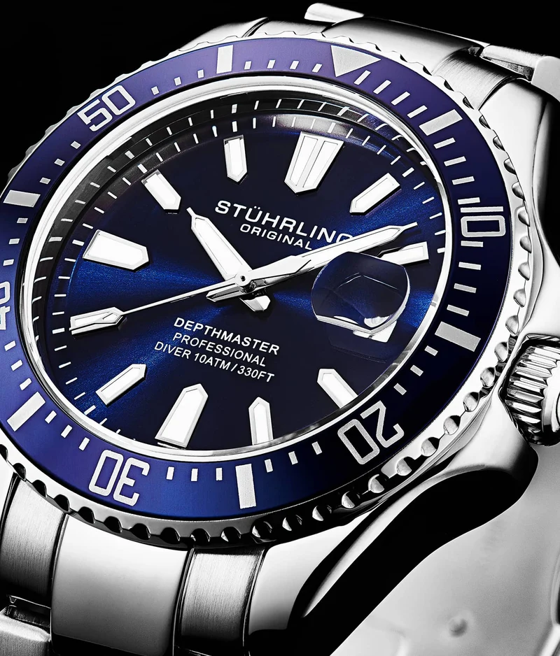 Stührling Depthmaster 3950A Quartz 42mm Diver