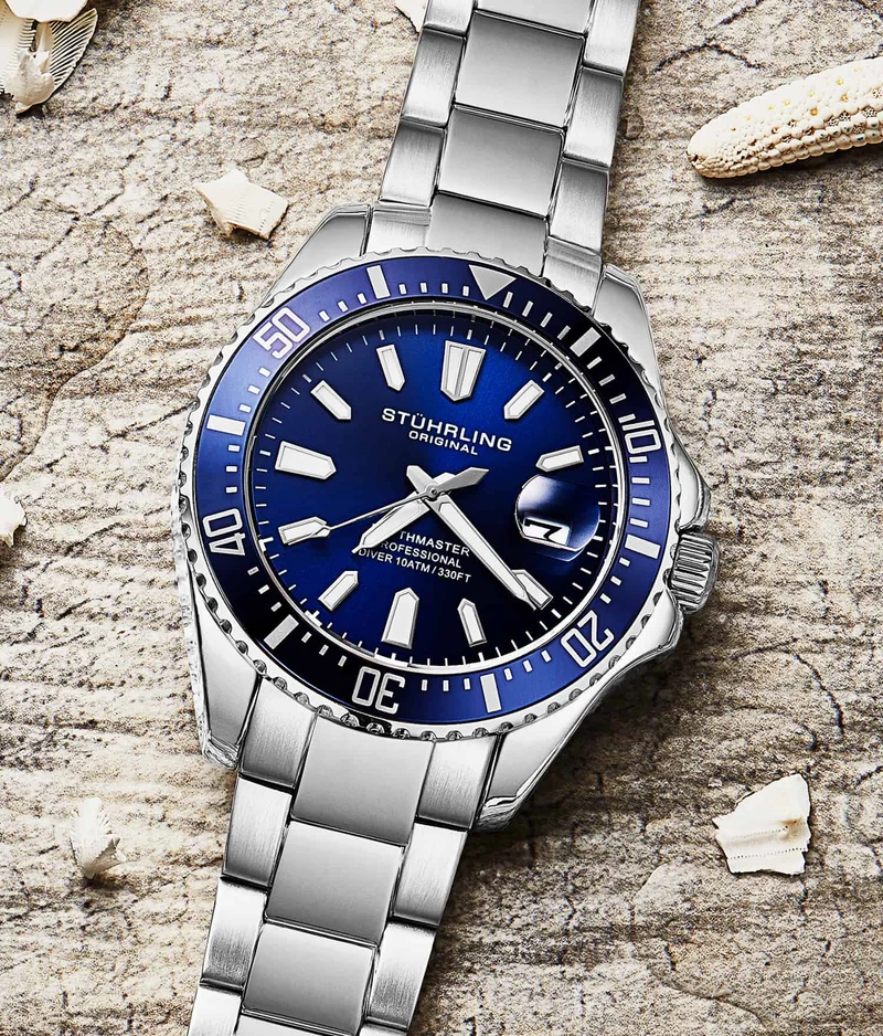 Stührling Depthmaster 3950A Quartz 42mm Diver
