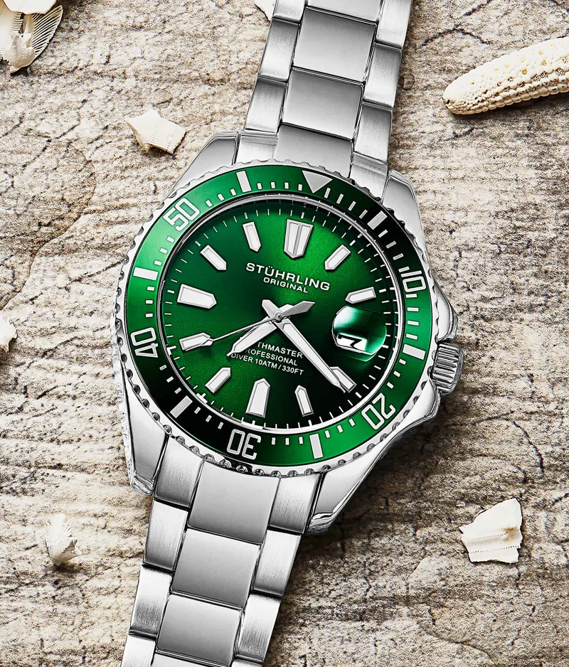 Stührling Depthmaster 3950A Quartz 42mm Diver