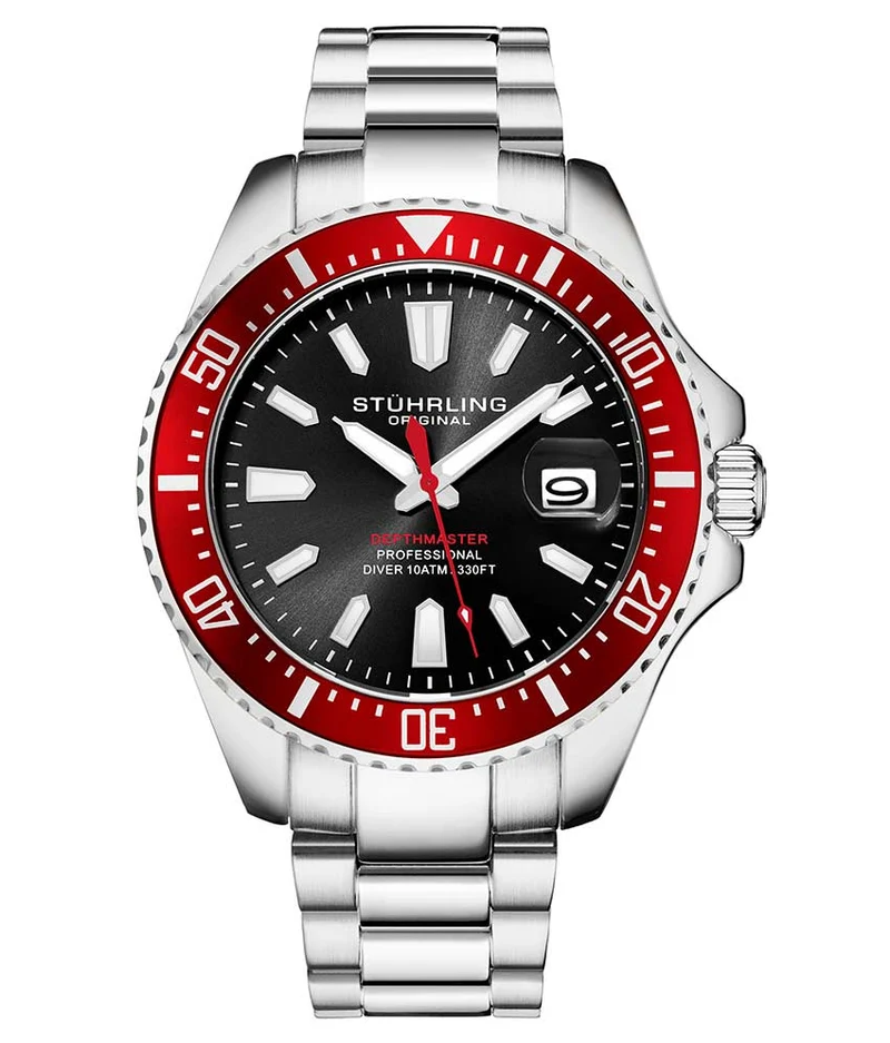 Stührling Depthmaster 3950A Quartz 42mm Diver