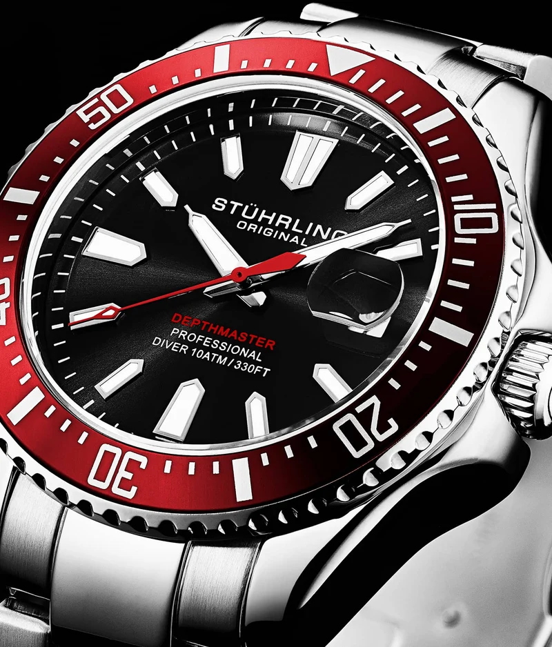 Stührling Depthmaster 3950A Quartz 42mm Diver