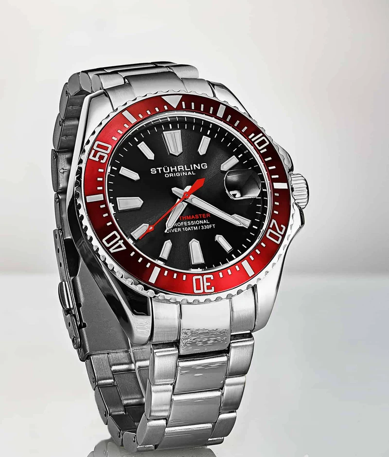Stührling Depthmaster 3950A Quartz 42mm Diver