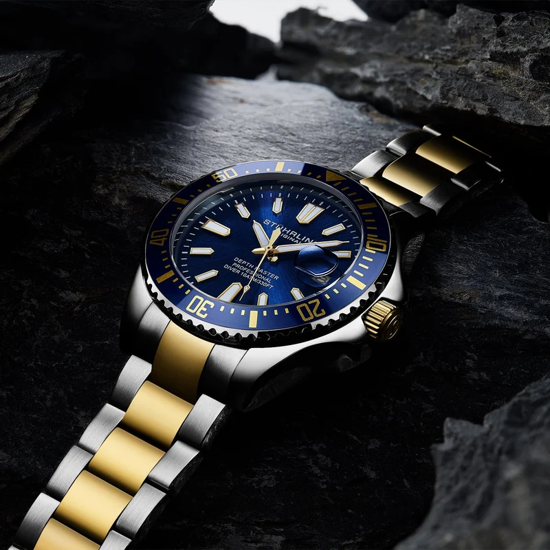 Stührling Depthmaster 3950A Quartz 42mm Diver