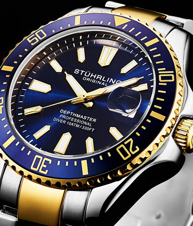 Stührling Depthmaster 3950A Quartz 42mm Diver