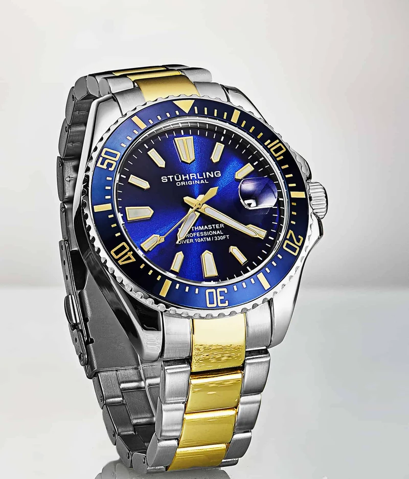 Stührling Depthmaster 3950A Quartz 42mm Diver