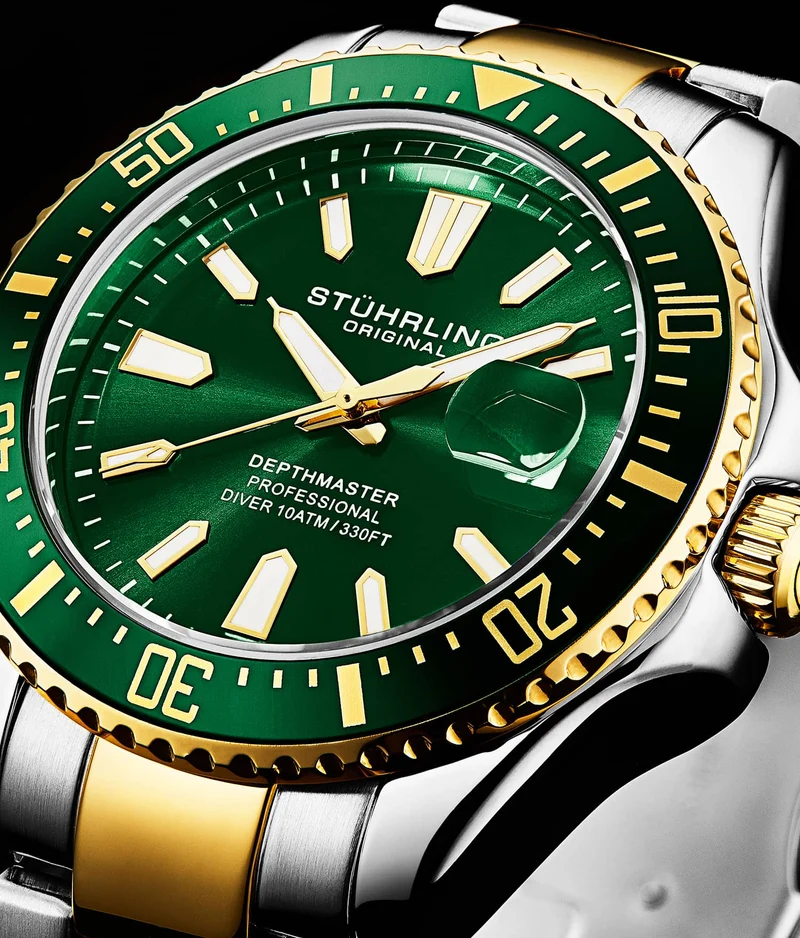 Stührling Depthmaster 3950A Quartz 42mm Diver