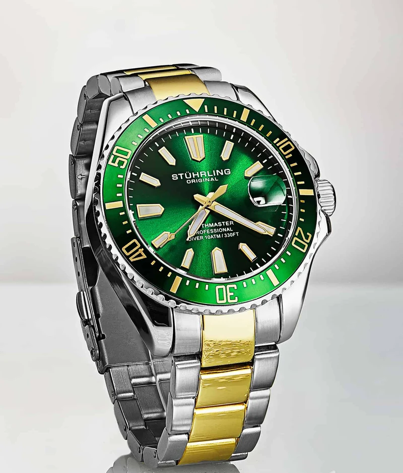 Stührling Depthmaster 3950A Quartz 42mm Diver